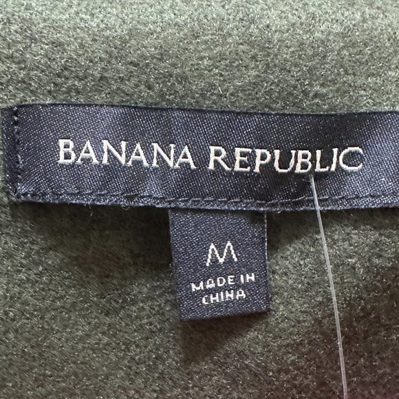 Banana Republic Women's Jacket Size M Dark Green Soft Brushed Fabric Casual NEW - Picture 4 of 16